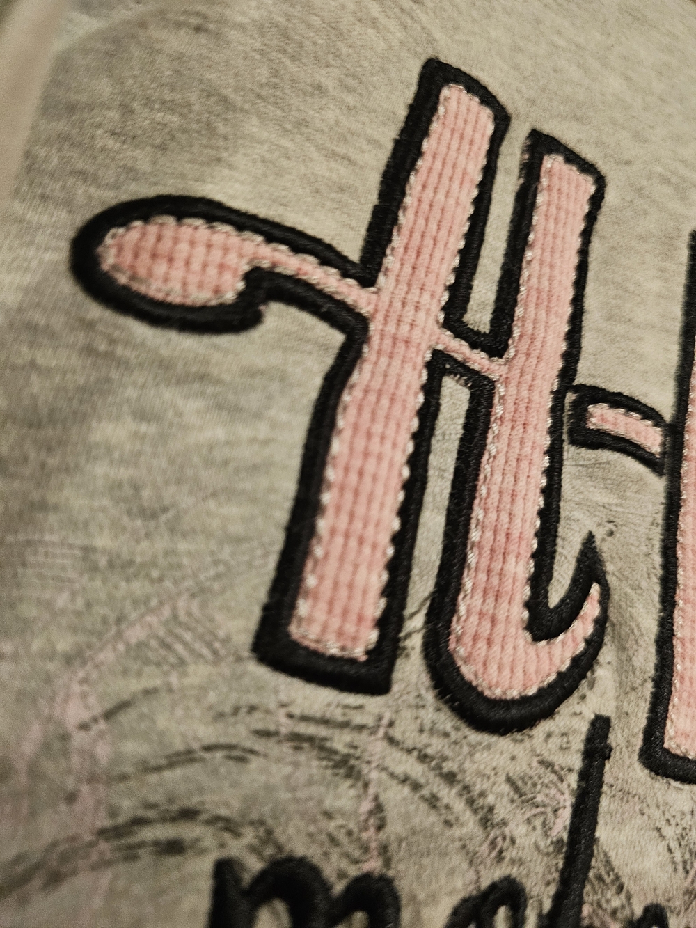 Harley-Davidson 2X 2W Hoodie Zip Up Grey Pink Plus Womens Motorcyles *Hole* - Picture 4 of 16